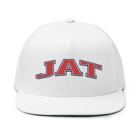 JAT Embroidered Flat Bill Cap