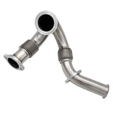 2003-2007 6.0L Ford F250 F350 F450 Powerstroke Diesel Heavy Duty Polished Exhaust Up-Pipe Y-Pipe