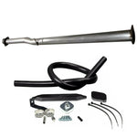 4'' Race Pipe Delete DPF/CAT Pipe w/ EGR Exhaust Valve Kit for 11-19 6.7L Ford F250 F350 F450