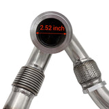 2003-2007 6.0L Ford F250 F350 F450 Powerstroke Diesel Heavy Duty Polished Exhaust Up-Pipe Y-Pipe