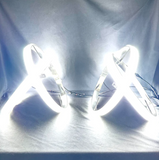 QUAD ROW IP68 6K PURE WHITE LED WHEEL LIGHTS KIT 17.5"