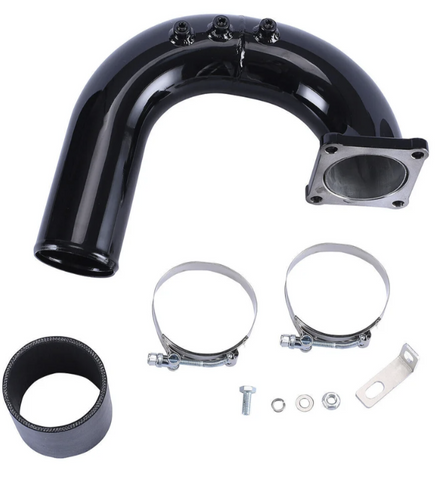 High Flow Intake Elbow Tube Pipe For 2003-2007 Dodge Ram 5.9L Cummins Diesel Black