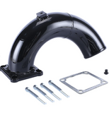 3'' Air Intake Elbow Tube Horn For 1998.5-2002 Dodge Ram 5.9L Cummins Diesel Black