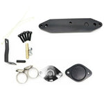 4'' Race Pipe + EGR Valve Cooler Delete Kit W/ Passthrough Plate Exhaust Coolant Line Kit for 11-19 6.7L Ford F250/350/450