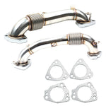 OEM Length Replacement High Flow Up Pipes For 17-25 GM 6.6L Duramax L5P Diesel